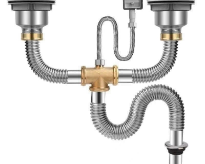 XC2H - Xả chậu chén 2 hộc inox